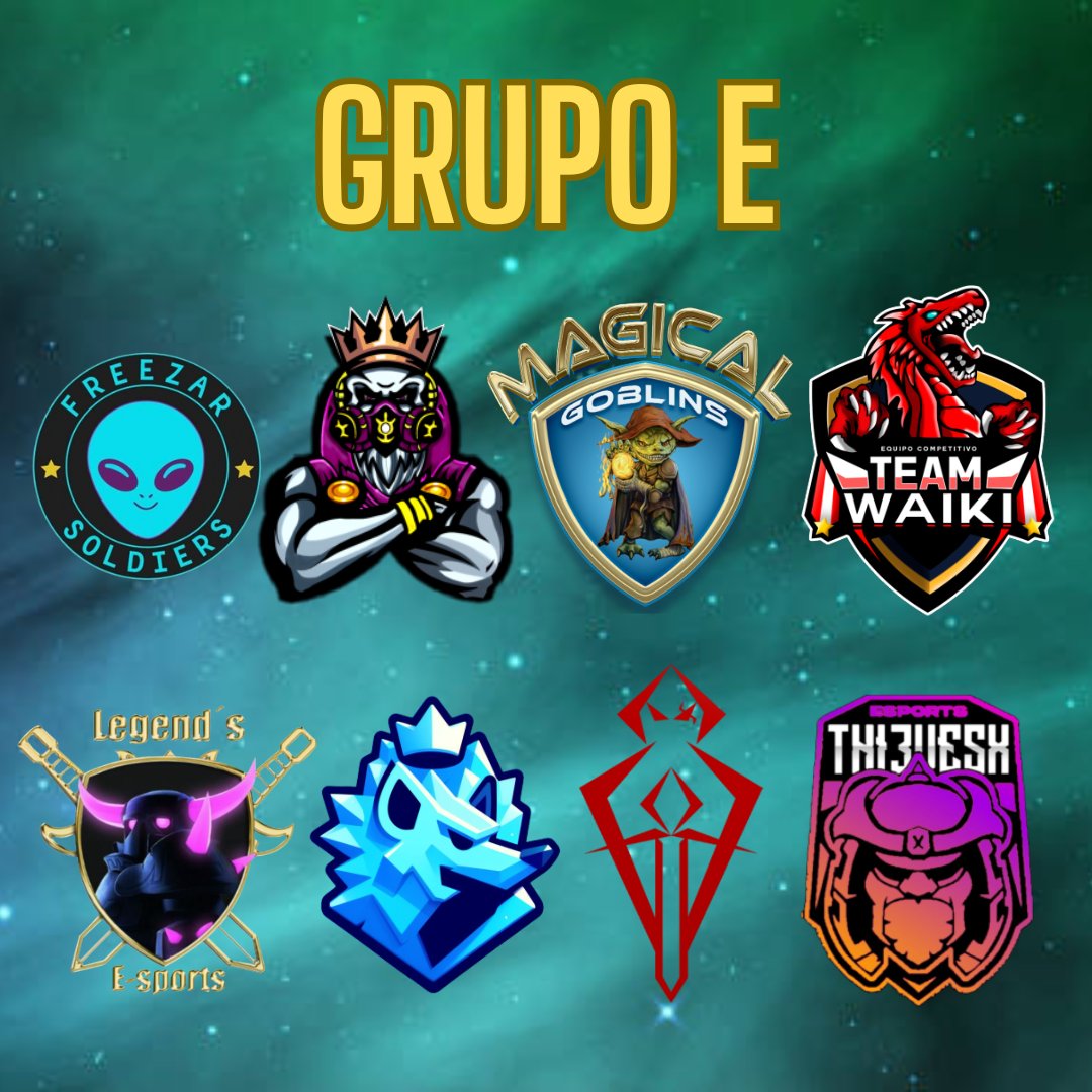Copa Castilio ⭐️ (@copacastilio) on Twitter photo O GRUPO E promete trazer grande emoção pra essa Copa Castilio!
🇧🇷 <a href="/FreezarSoldiers/">⭐Freezar Soldiers⭐</a>
🇦🇷 <a href="/ToxicalGamingGG/">👑𝕋𝕠𝕩𝕚𝕔𝕒𝕝 𝔾𝕒𝕞𝕚𝕟𝕘👑</a>
🇲🇽 <a href="/Magical_Goblins/">Magical Goblins</a>
🇵🇪 <a href="/TeamWaikiPE/">TEAM WAIKI</a>
🇧🇷 <a href="/LegendsBr15/">Legends Br</a>
🇲🇽 <a href="/CrKulenWanjo/">Kulen Wanjo CR</a>
🇪🇸🇨🇺 <a href="/gravity_knights/">GRAVITY KNIGHTS</a>
🇲🇽 <a href="/Thi3vesX/">Thi3vesX eSports💜</a>
Boa sorte! 🔥 O GRUPO E promete trazer grande emoção pra essa Copa Castilio!
🇧🇷 <a href="/FreezarSoldiers/">⭐Freezar Soldiers⭐</a>
🇦🇷 <a href="/ToxicalGamingGG/">👑𝕋𝕠𝕩𝕚𝕔𝕒𝕝 𝔾𝕒𝕞𝕚𝕟𝕘👑</a>
🇲🇽 <a href="/Magical_Goblins/">Magical Goblins</a>
🇵🇪 <a href="/TeamWaikiPE/">TEAM WAIKI</a>
🇧🇷 <a href="/LegendsBr15/">Legends Br</a>
🇲🇽 <a href="/CrKulenWanjo/">Kulen Wanjo CR</a>
🇪🇸🇨🇺 <a href="/gravity_knights/">GRAVITY KNIGHTS</a>
🇲🇽 <a href="/Thi3vesX/">Thi3vesX eSports💜</a>
Boa sorte! 🔥