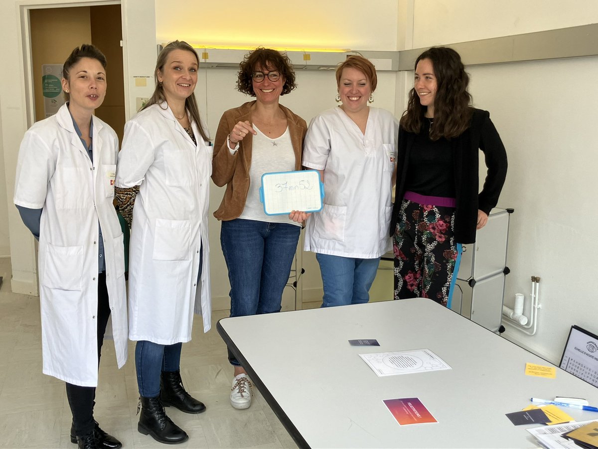 AUGE_PREVENTION's tweet photo. MGEN acteur de prévention santé au CH de Troyes. Un escape game qui permet d'appréhender les signes avant coureur de l'épuisement professionnel et du burn out : sensibilisation, expression des besoins et de propositions de solutions. https://t.co/Df6QkxnsBF