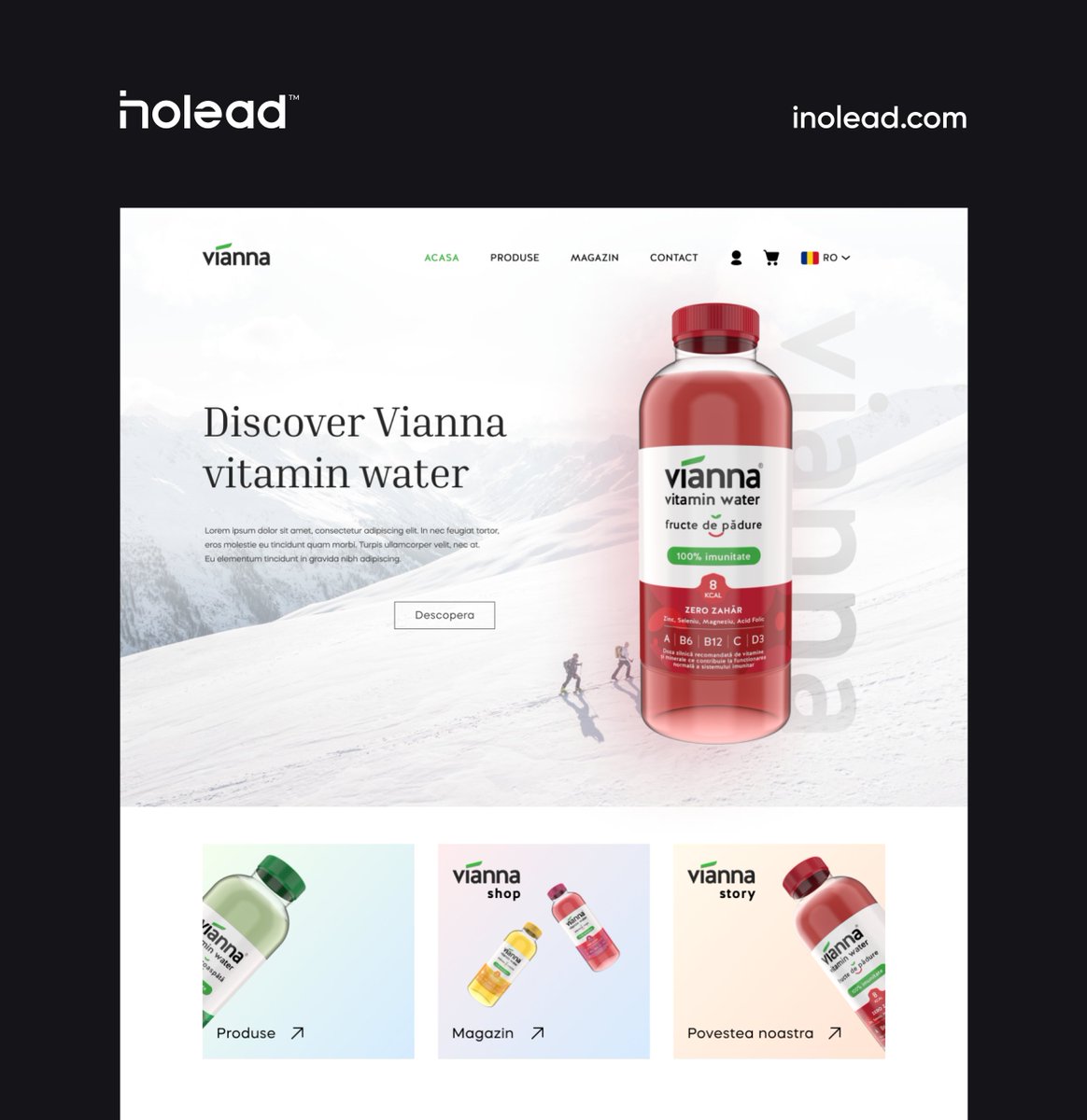 CipriBurzo's tweet photo. Daily UI - Landing Page #ui #ux #figma #uidesign #dailyui #ios #web #android #uxdesign #water #landingpage #food https://t.co/HK5r9tA3V9