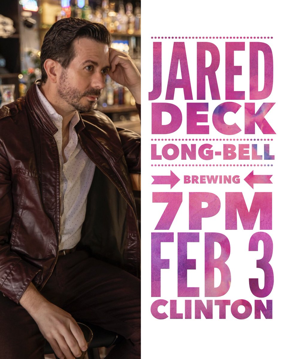 jareddeckmusic's tweet photo. Jared Deck returns to western Oklahoma for an acoustic performance at Long-Bell Brewing Co. in Clinton. 7pm, all ages.
Event: https://t.co/Hw6gltTJjf
#clintonok #weatherfordok #elkcity https://t.co/pHnrsF47yJ
