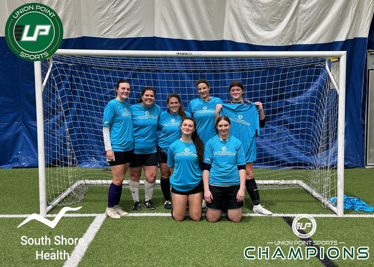 Congratulations to our Thursday Night Women’s Soccer League Winter session 1 champions, OCWSL Renegades! 🏆⚽️ #unionpointsports #indoorsoccer