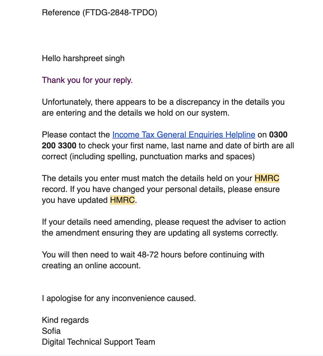 909harsh's tweet photo. @HMRCcustomers I contacted online, they asked me to reach on call.
When I'm calling they can't accept the call due to high volume 
This has been going on for the last 3 weeks
I need extension on my tax return as this has been a chaos :( https://t.co/wqDLv17Yu0