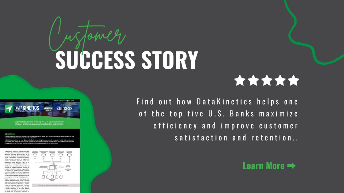 Time is of the essence for our customers, find out how we help minimize the processing time consumed within the batch window for one of the top five U.S. Banks. ow.ly/Yo6B50Oi3XH #CaseStudy #CustomerSuccess #BatchProcessing