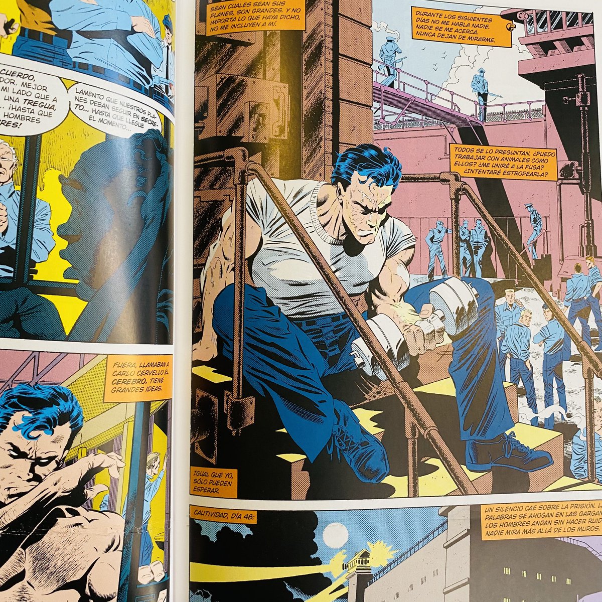 banana_comics's tweet photo. Otro auténtico Must Have: Círculo de sangre. Frank Castle escapa de la cárcel e inicia una sangrienta guerra de bandas. 
Alan Grant y Mike Zeck a altísimo nivel dándonos un tebeazo de El castigador @PaniniComicsEsp #bananacomics #triana #marvelmusthave #punisher https://t.co/fxGJPg00za
