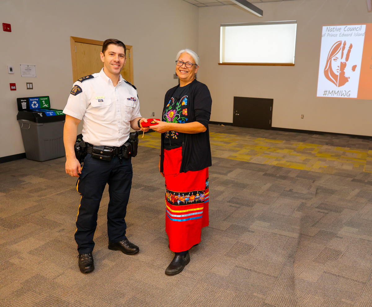 PEI RCMP had the privilege of hearing from Sarah Stewart-Jackson with the Native Council of PEI, who shared invaluable insights into Indigenous culture and her crucial role as the Coordinator for Murdered Missing Indigenous Women and Girls (MMIWG). #Reconciliation