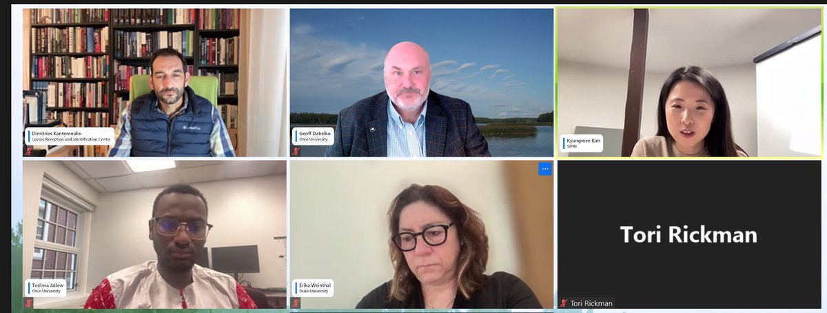 TeslimaJallow's tweet image. Just wrapped up an insightful 90-minute chat on Rosewood trafficking and its environmental impact in West Africa at the Environmental Peace-building Webinar. Fantastic exchange of ideas with fellow researchers and experts!

Thank you to Prof. @geoffdabelko for facilitating this.