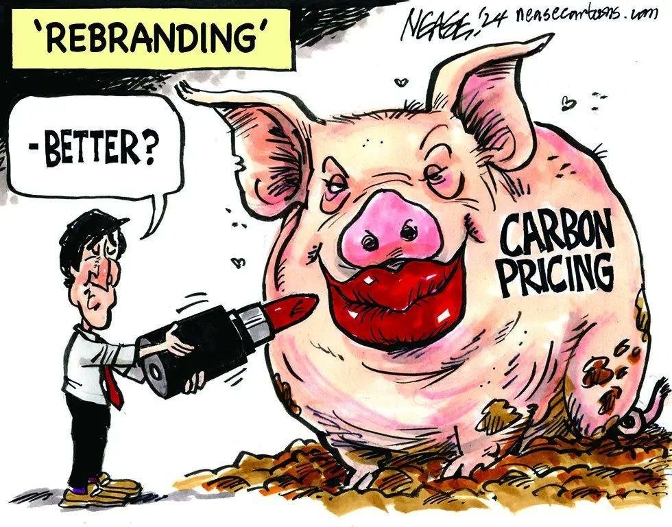 Conservative Party on X: "Putting lipstick on a pig doesn't change the fact  that it's a pig. Justin Trudeau can try to dress up, re-name, and re-brand  his carbon tax all he
