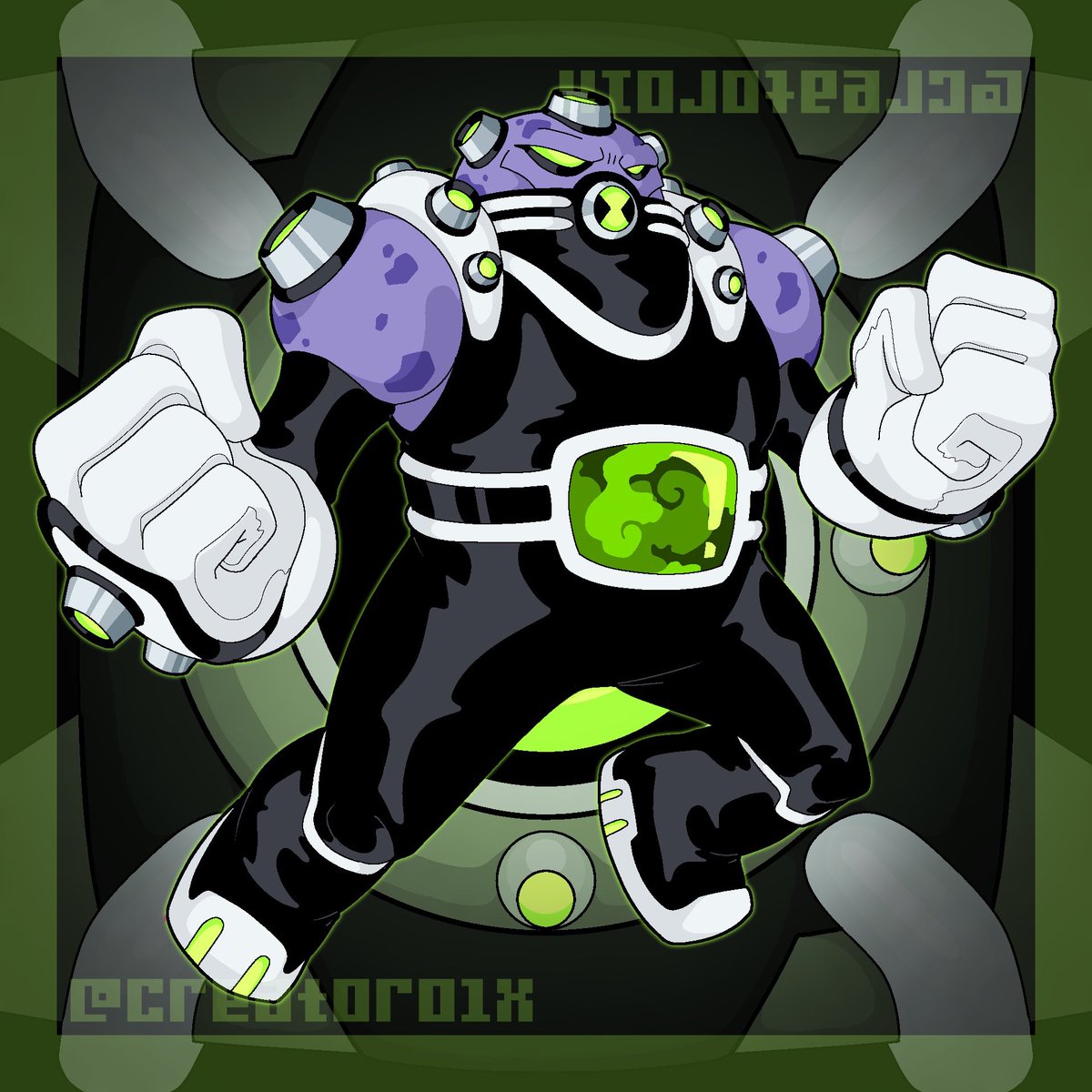 Creator01X's tweet photo. Custom Omnitrix Playlist (MK.II)

-DNA Sample 07-
-[Gastrovati]-

-Code Name: GUTROT-

#Ben10 #Gutrot #Gastrovati #Fanart #ben10fanart #Omnitrix https://t.co/DBOP6Na45e