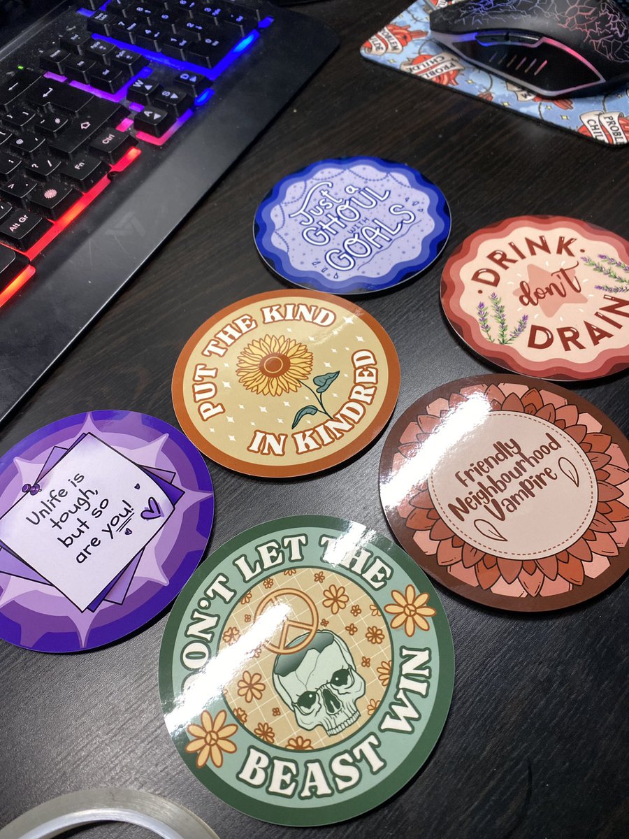 enthralledyet's tweet photo. Exciting things are on the horizon! Testing out my heat press with coasters, tote bags and mouse mats… 

More to come soon! 

#vamily https://t.co/LfJ0g8UqNo