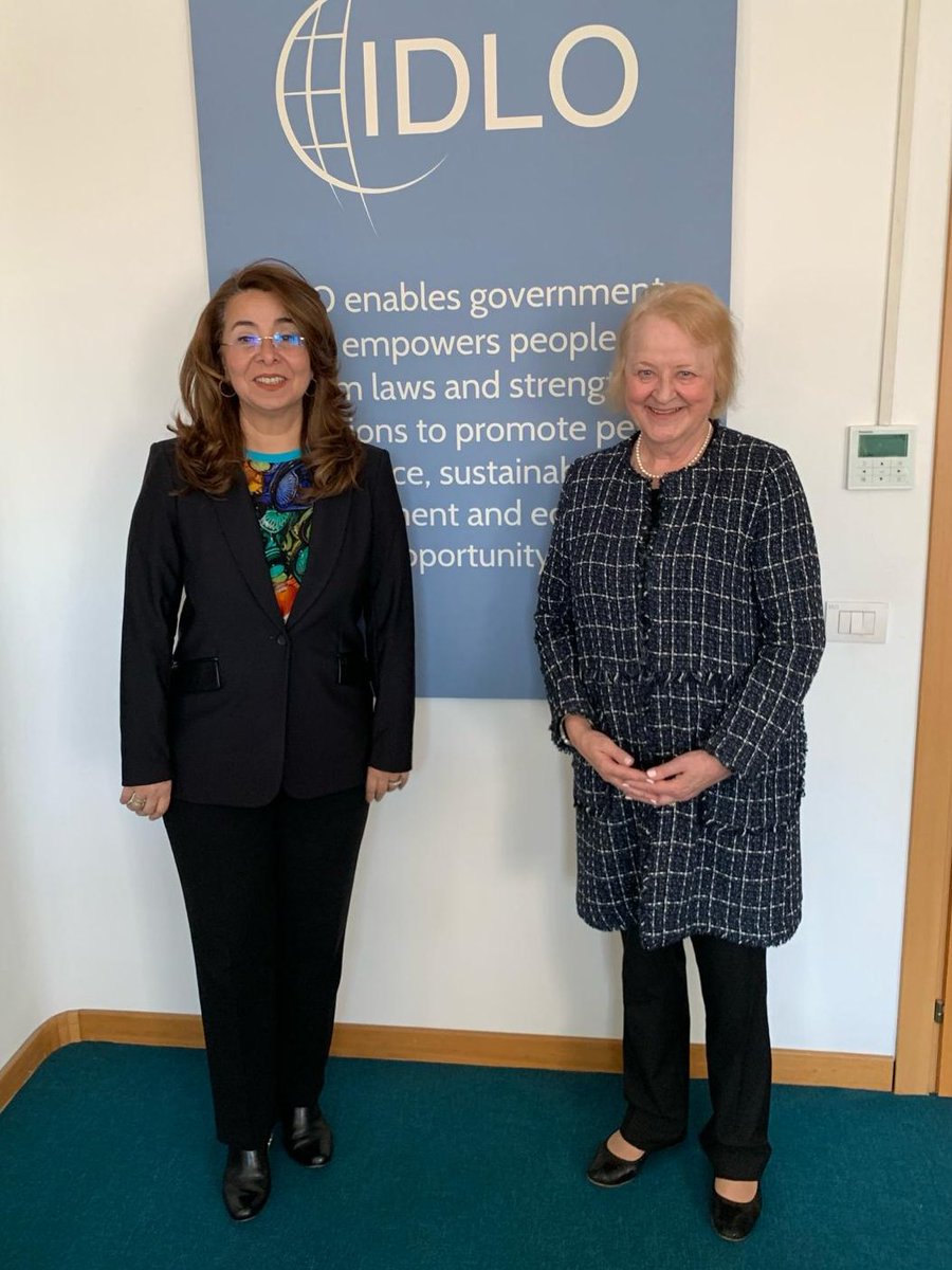Happy to welcome Executive Director <a href="/GhadaFathiWaly/">Ghada Fathi Waly</a> to <a href="/IDLO/">International Development Law Organization</a> to discuss strengthening our partnership with <a href="/UNODC/">UN Office on Drugs & Crime</a> to advance the #RuleOfLaw and combat corruption.