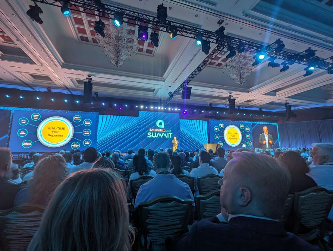 Joel Hoffman, Director of Product Management, introduces Real-Time Field Reporting to help streamline communications in the #construction industry. #AcumaticaSummit