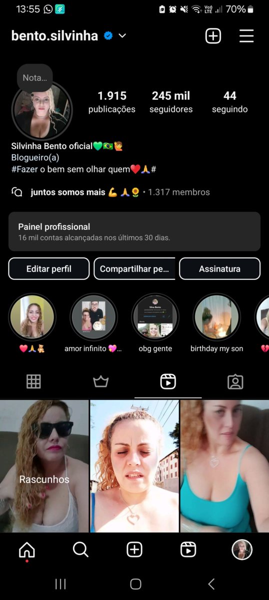 SilvaBento7's tweet photo. Agora sim eu tenho selo verificação do Instagram ❤️ 🙏 https://t.co/Vc3Ee3uCYU