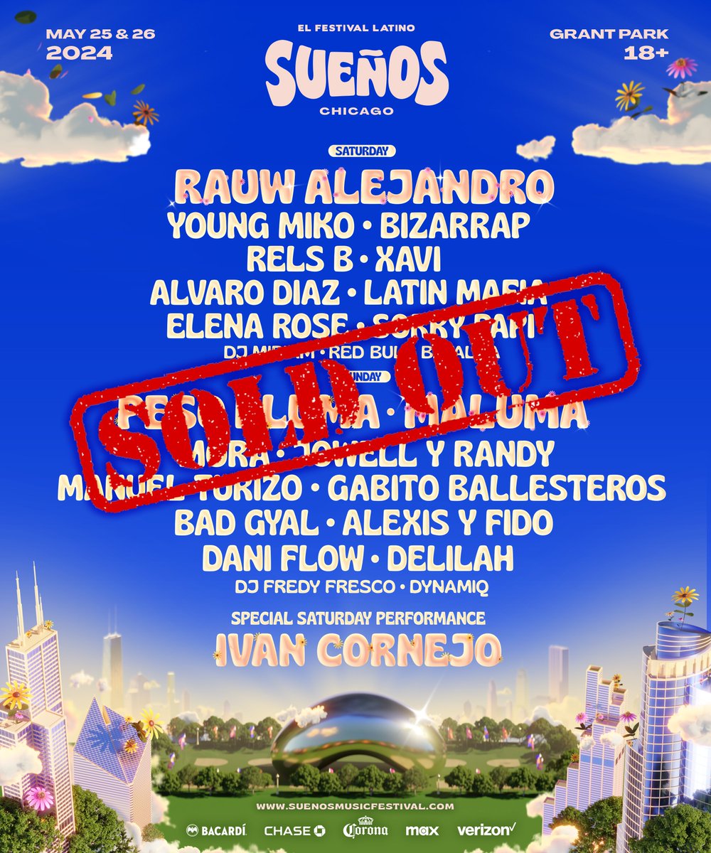 Year 3 is officially 100% SOLD OUT! Gracias a todos for all the love and support toward El Festival Latino 🖤

Prepárense pa’ otro nivel de perreo y bellakeooo 😮‍💨