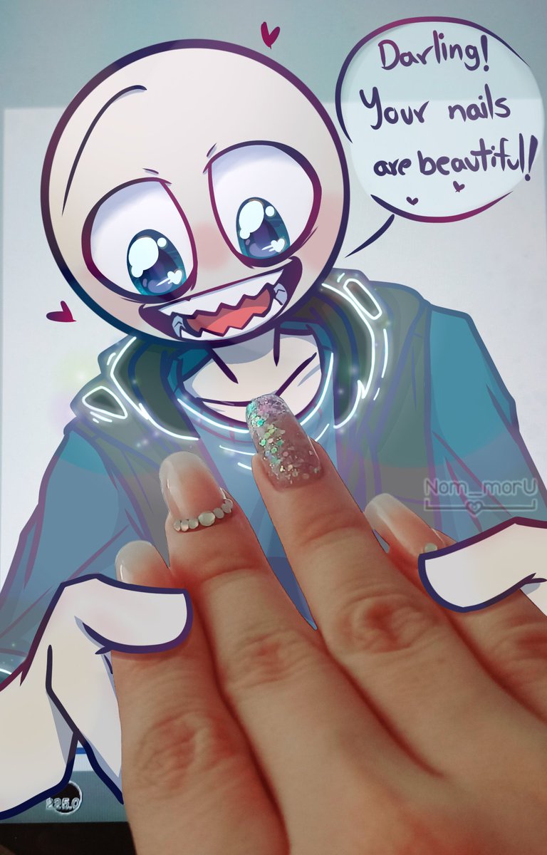 nom_moru's tweet photo. Only right reaction to your partner's new nails 💅
#YourBoyfriendGame #YourBoyfriendPeter #YourBoyfriendfanart #YourBoyfriendGamefanart #yourb https://t.co/QftmeDsEpa