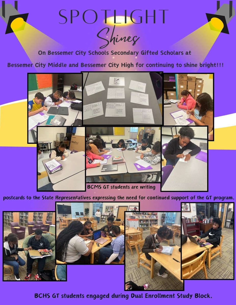 BCSTigers's tweet photo. Gifted Education in Bessemer City Schools (Bessemer City Middle & High Schools). #BelieveInBessemer #TapInTigerUp #GiftedEducation #ALgifted @ALGiftedChild https://t.co/fFwhbeMJt3