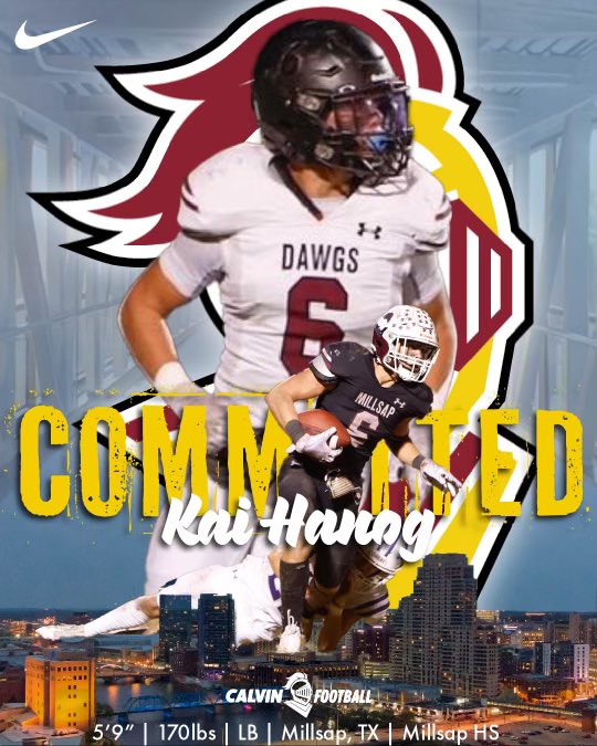 Kai Hanog (@k_hanog) on Twitter photo Very excited to announce my official Commitment to Calvin University! Iโm so excited for the is opportunity and next steps in my football career. 2 Timothy 4:17 <a href="/Coach_AAnderson/">Austin Anderson</a> <a href="/CoachJohnson61/">Jacob Johnson</a> <a href="/coachb07/">Will Bass</a> <a href="/Mason_Burns8/">Mason Burns</a> <a href="/TrippMoore11/">Tripp Moore</a> Very excited to announce my official Commitment to Calvin University! Iโm so excited for the is opportunity and next steps in my football career. 2 Timothy 4:17 <a href="/Coach_AAnderson/">Austin Anderson</a> <a href="/CoachJohnson61/">Jacob Johnson</a> <a href="/coachb07/">Will Bass</a> <a href="/Mason_Burns8/">Mason Burns</a> <a href="/TrippMoore11/">Tripp Moore</a>