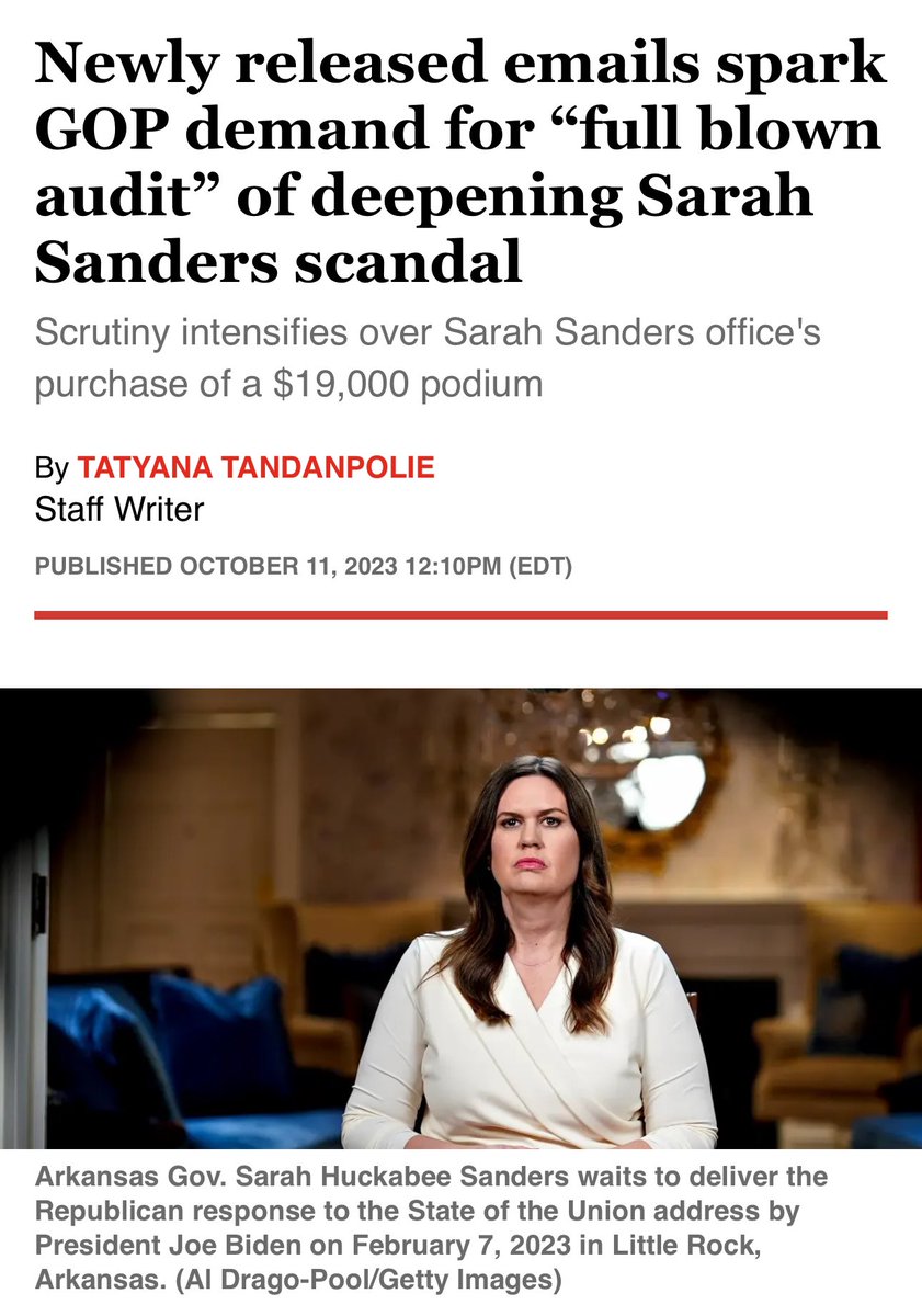 MagaBoogerEater's tweet photo. @thetrueshelby https://t.co/dhcwNzYA5b
#ItsFraud
Dear @TheJusticeDept
How’s your investigation into Gov @SarahHuckabee defrauding taxpayers, with receipts, for her white girl trip to Paris? No update since Oct? Thanks, from the working class, who pay for everything & can’t afford groceries. https://t.co/37lhSaoSbu