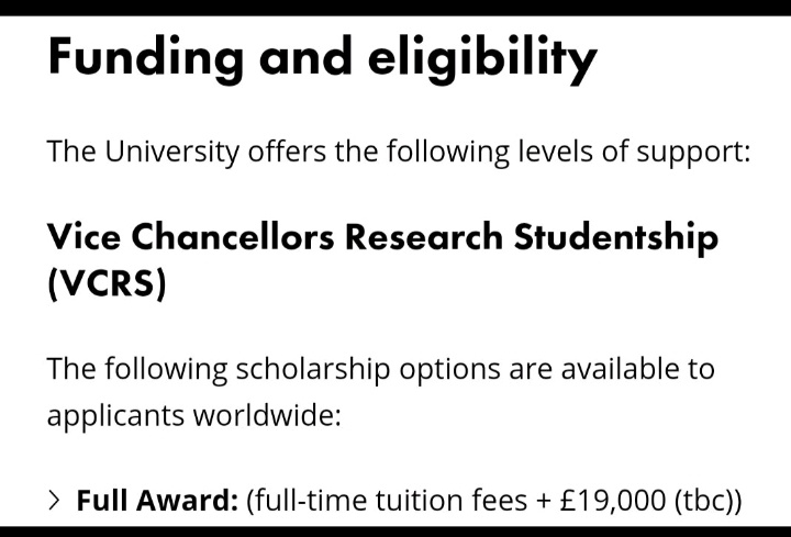 It's been a minute...

In case you're interested, Ulster University 🇬🇧 is offering direct BSc to PhD scholarships covering:
✅ Full tuition
✅ £19,000 stipend
✅ IELTS waiver 
✅ No application fee
⏰ Mid February DEADLINE

Short video on how to apply 👇🏾 youtu.be/IkfDCznlx04