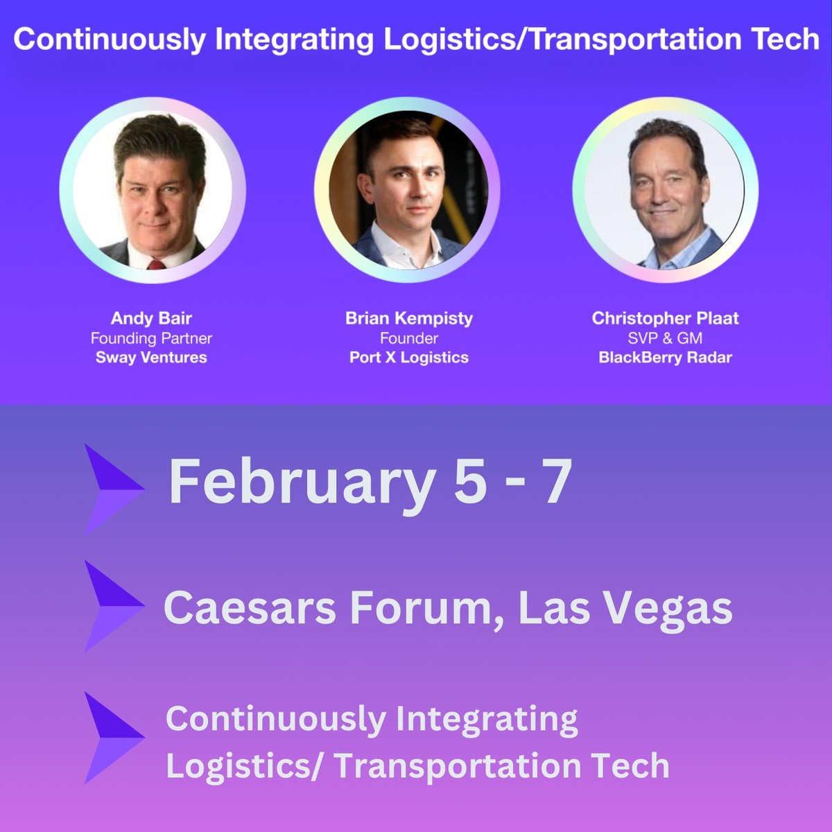 PortXLogistics's tweet image. Patrick Morrison says &quot;I was looking at the calendar this morning and not only did I realize we’re just about through the 1st month of ’24, but we&apos;re also only a few days away from Manifest in Las Vegas!&quot;

#Manifest #ManifestConference #SpeakerPanel #LogisticsInsights