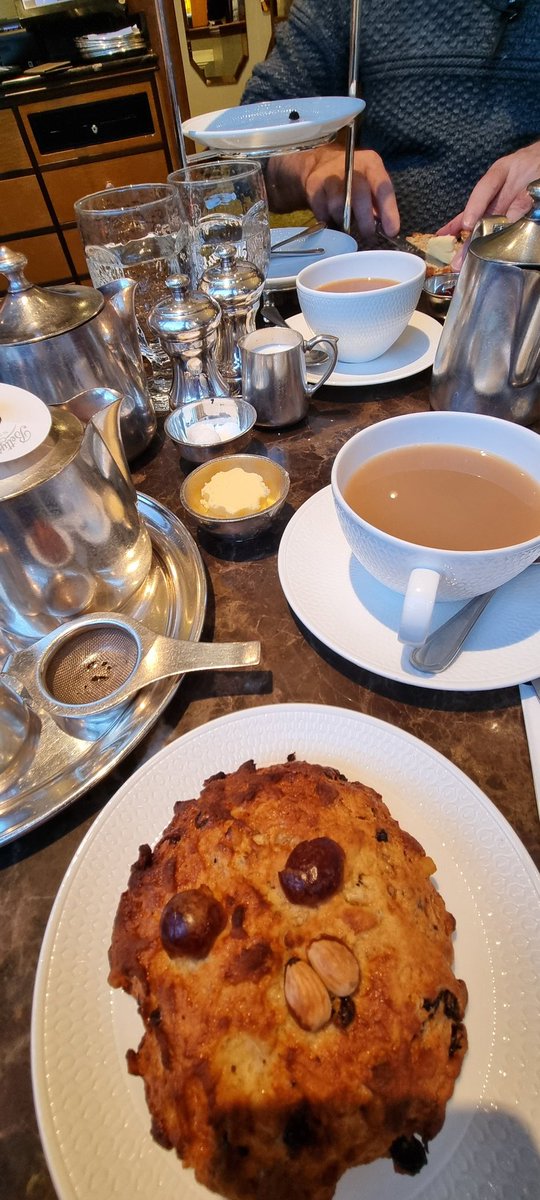 NicolaJWils's tweet image. And mandatory cup of tea at Betty's York #fatrascal