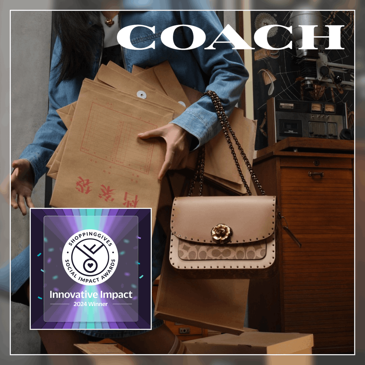 Congratulations to <a href="/Coach/">Coach</a> for being awarded the 2024 Innovative Award! 🏆 

Discover the outstanding efforts that Coach implemented to create an award winning social impact strategy: hubs.ly/Q02hBzTK0