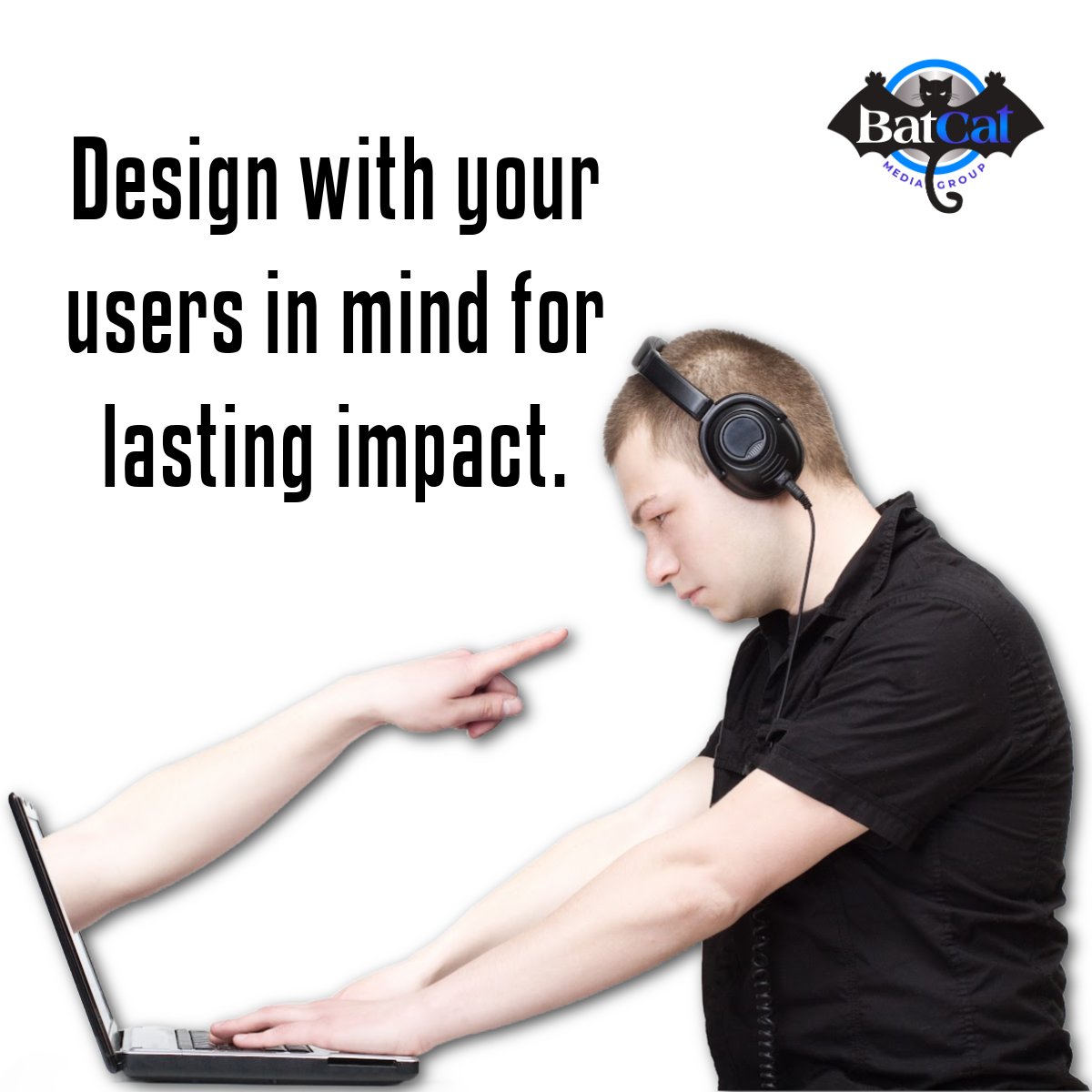 BatCatMedia's tweet image. Create an engaging experience that resonates with your audience! 👥💡 #BatCatMediaGroup #UserCentricDesign