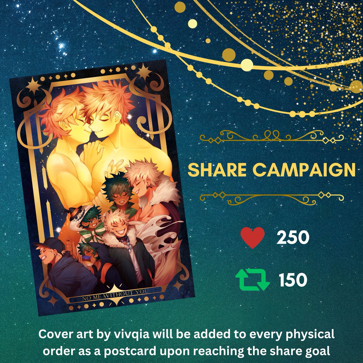 ✨ Share Campaign ✨

We're offering a surprise stretch goal! If this post reaches 250 likes and 150 retweets, a postcard of our zine cover by <a href="/vivqia/">𝓿𝓲𝓿𝓲 | FREE 🇵🇸🇨🇩🇸🇩 | mw minty🫶🏾</a> will be included with all physical orders 💚🧡