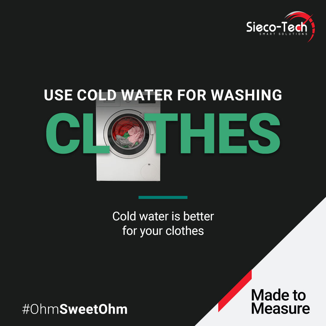SiecoTechCanada's tweet photo. Hot water causes the fibers in your clothes to break down faster, so they lose colour and don't last as long. Washing clothes in cold water makes them last longer, gets them just as clean as hot water does, and is an easy way to save energy in your #OhmSweetOhm

#submetering https://t.co/Hb5nBLKEm5