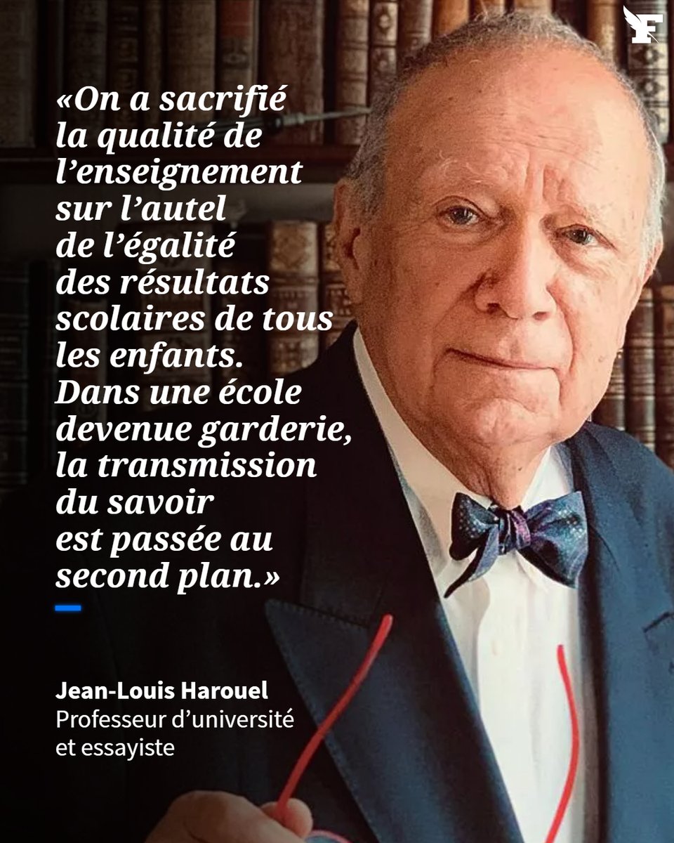 «Il s’agit de reconstruire la transmission des savoirs et la méritocratie.» →lefigaro.fr/actualite-fran…