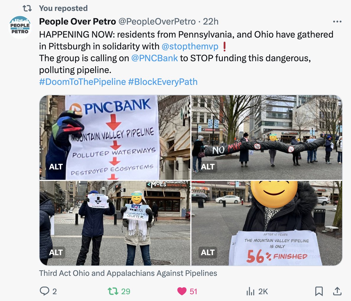 wealsoherdcats's tweet image. Solidarity with @stopthemvp to #blockeverypath are going great! Check the blog post for updates, upcoming actions &amp;amp; to sign the petition with oldens leading the fight! Tell @JasonMiyaresVA to enforce Virginia’s agreement &amp;amp; demand the @VirginiaDEQ #StopMVP: 198methods.org/2024/01/25/bid…