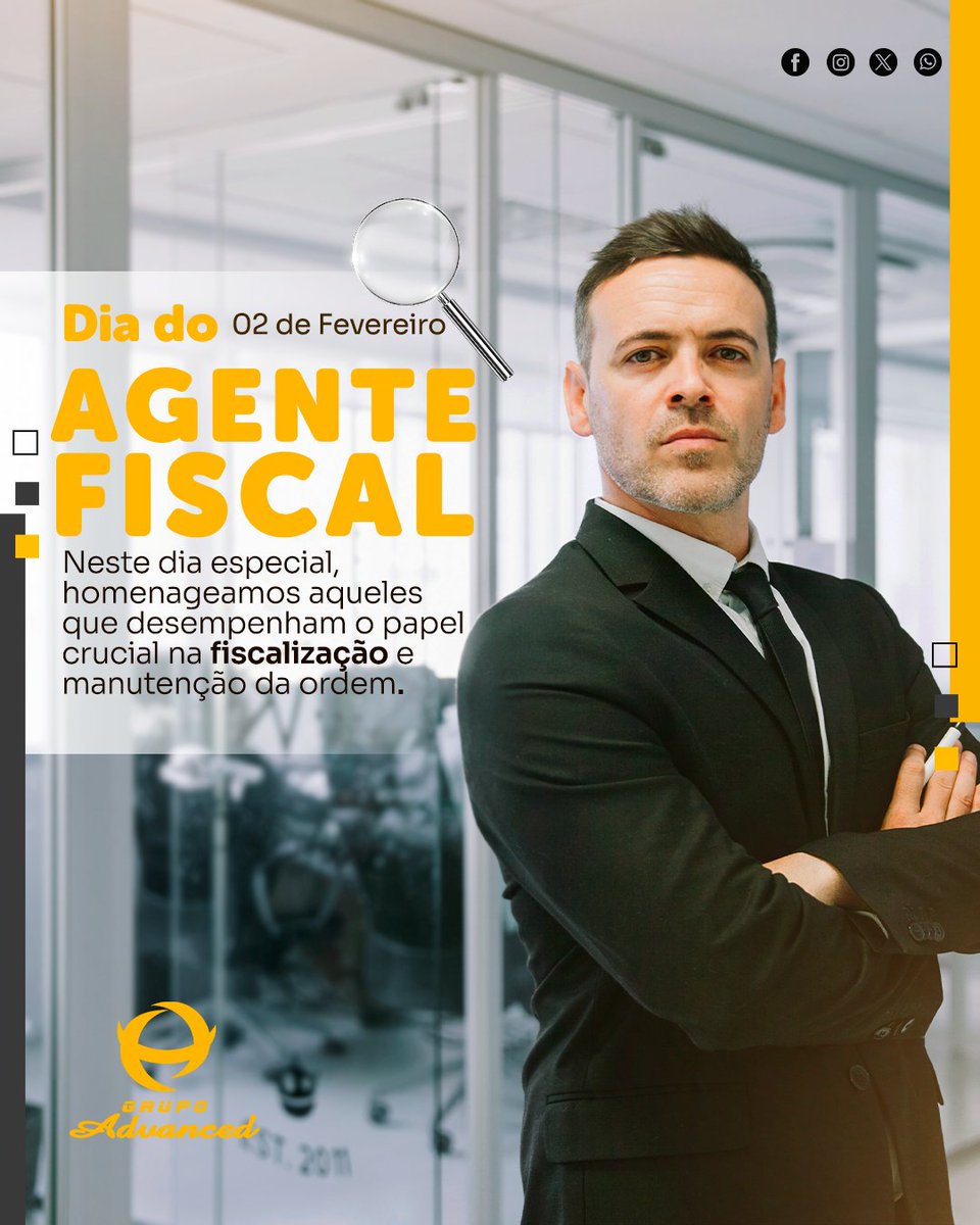 grupoadvanced's tweet photo. Hoje é o dia do profissional responsável por representar o Estado, garantindo a ordem e aplicando a lei de fiscalização em todas as áreas da economia e da sociedade.

Uma salva de palmas aos agentes fiscais! 

#diadoagentefiscal #agentefiscal #fiscalização #ceará #grupoadvancedce https://t.co/qz3EqNhRYG