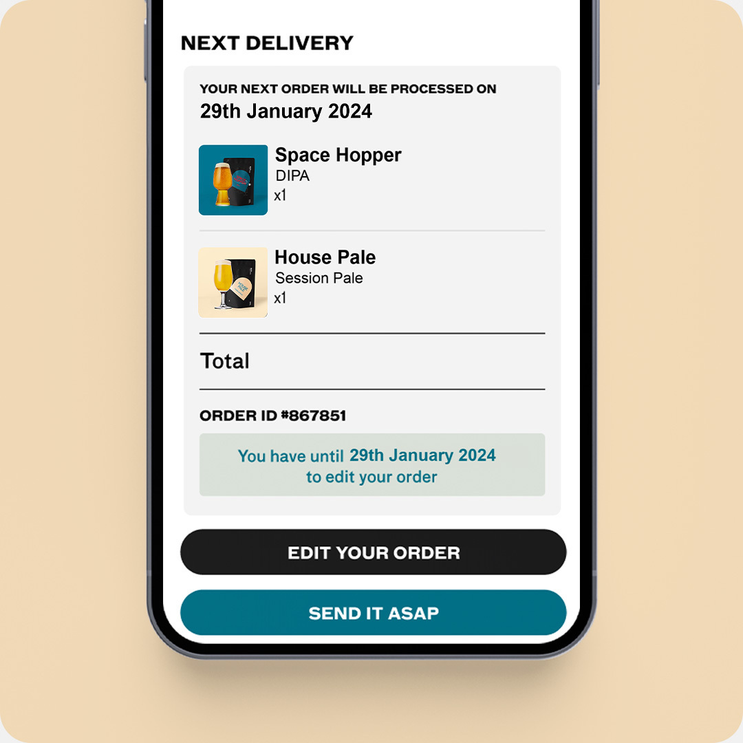 Just tapped your last pint and want to get brewing right away? 🍺 Introducing Send it ASAP ⏩⏩ making your Fresh Beer Club subscription even more flexible 🔥 #BeerSubscription #CraftBeer #Brewing