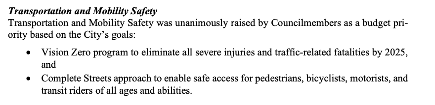 NEWS: The San Diego City Council has unanimously raised #VisionZero and #CompleteStreets as top priorities for the upcoming fiscal year, adopting many recommendations from advocates and community leaders. 

Some news about the Council has prioritized: 🧵👇