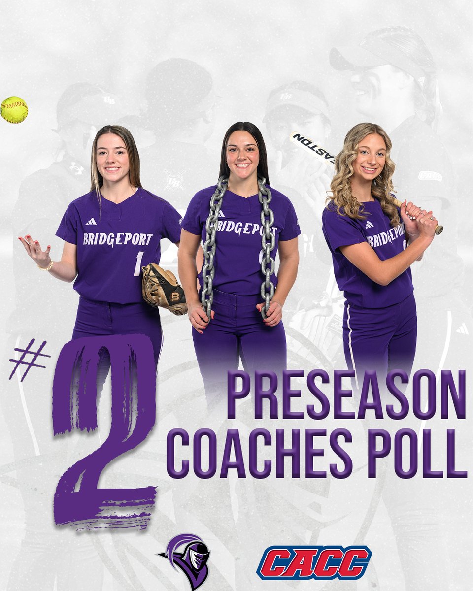 Bridgeport Athletics (@ubpurpleknights) on Twitter photo 🥎 Purple Knights picked 2nd in the CACC Preseason Coaches Poll 🥎
<a href="/ub_softball/">UB Softball</a>'s season begins in just 25 days!
✍️: shorturl.at/cegE3 🥎 Purple Knights picked 2nd in the CACC Preseason Coaches Poll 🥎
<a href="/ub_softball/">UB Softball</a>'s season begins in just 25 days!
✍️: shorturl.at/cegE3