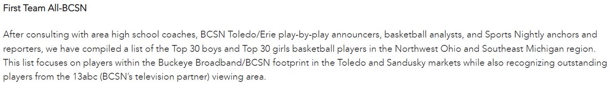 Here's a look at the Top 30 FIRST TEAM ALL-BCSN candidates for boys and girls basketball. We'll narrow it down to 10 on Feb. 23rd and 5 on March 15th. Keep watching @BCSNsports GameDay Nation on Fridays for highlights and info about the players.