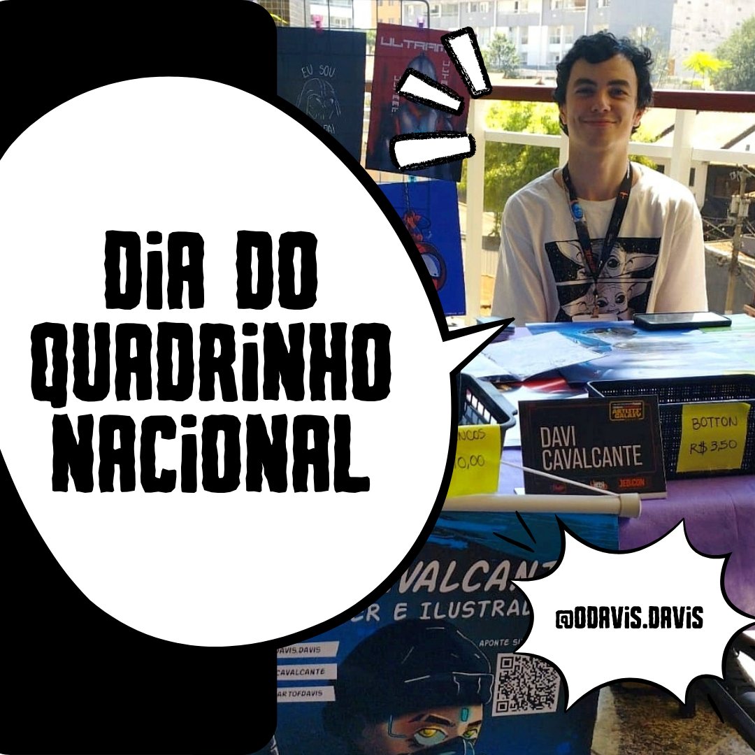 theartofdavis's tweet photo. Hoje é dia do quadrinho nacional, a arte que me conquistou ainda no início dos meus primeiros rabiscos e por onde sigo trilhando meus estudos e trabalhos, aprendendo com tantos artistas incríveis que temos. Venha criar quadrinho! 🥳

#DiaDoQuadrinhoNacional https://t.co/4lMS2vGg3j