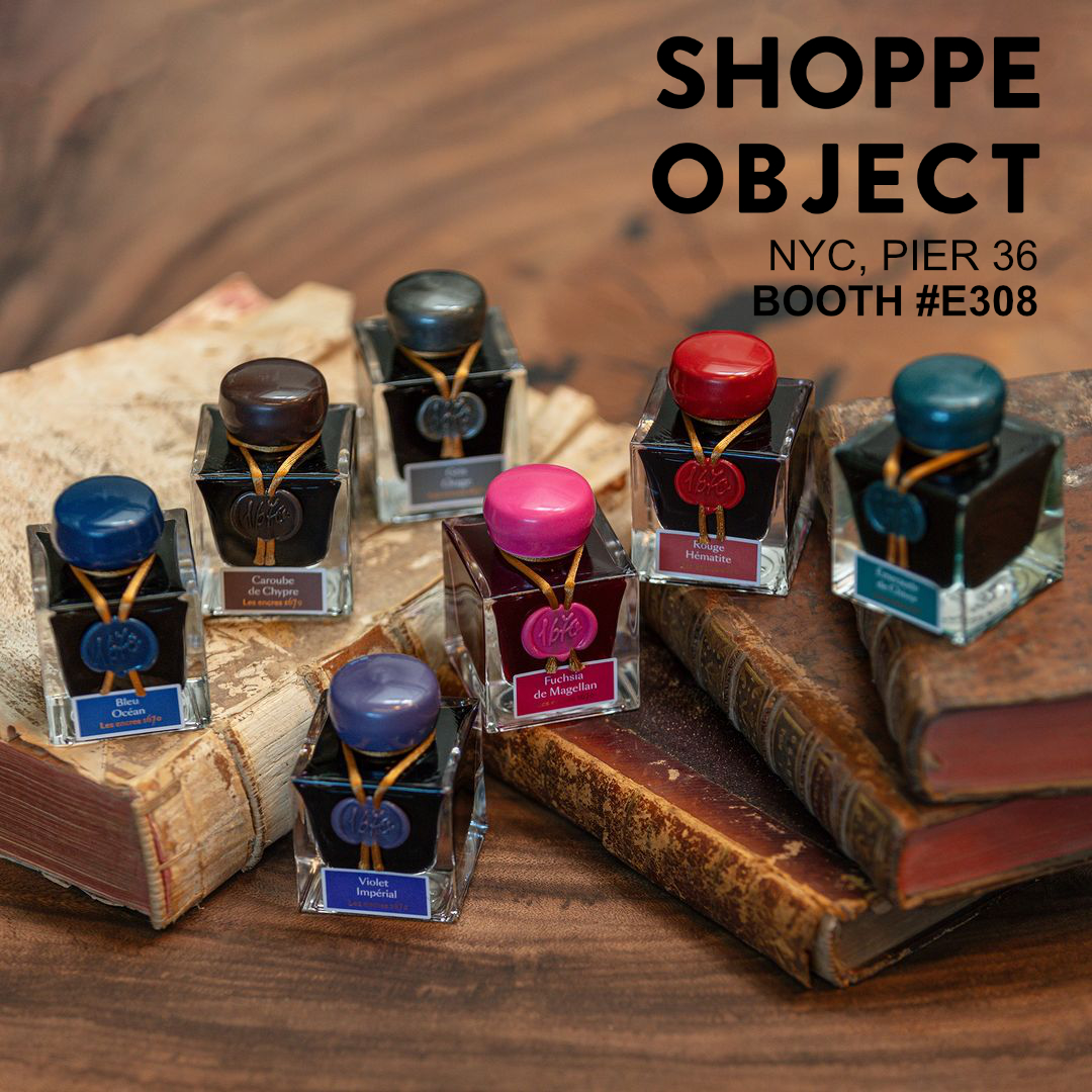 exaclairusa's tweet photo. Add a touch of luxury to your writing with Jacques Herbin Anniversary inks with metallic gold sheens! ✨
We'll be showcasing this collection and more at #ShoppeObject in NYC, Feb. 4-6!
+
Tag your favorite #store or recommend a #retailer you think will love to join us at the show https://t.co/RISq9zOC3z