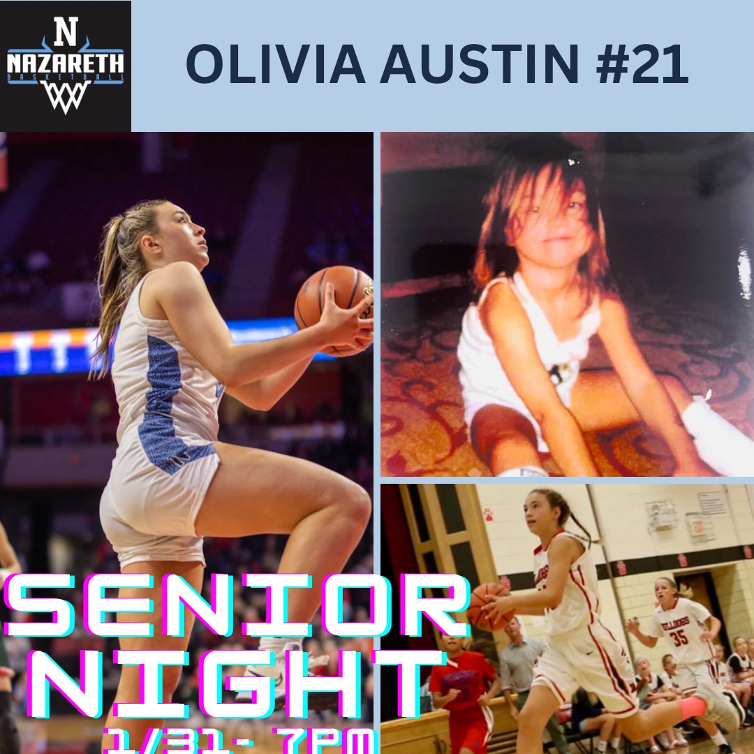 NazarethGBB's tweet photo. Senior Spotlight - Olivia Austin https://t.co/hQcnS0gtgE