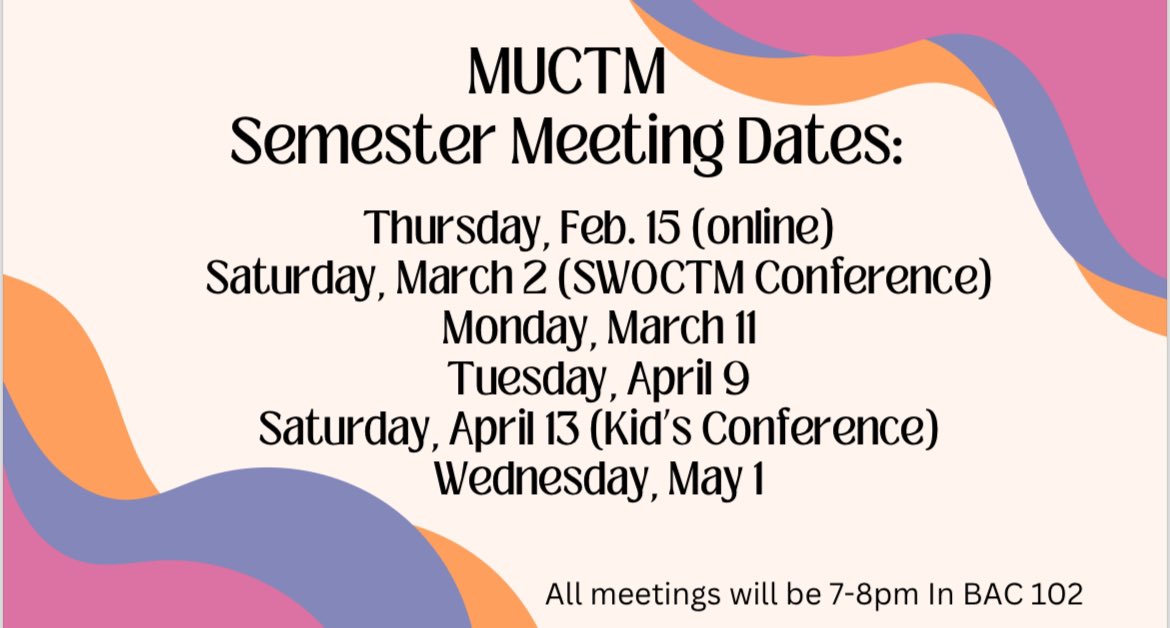 Miami U Council of Teachers of Mathematics tweet media