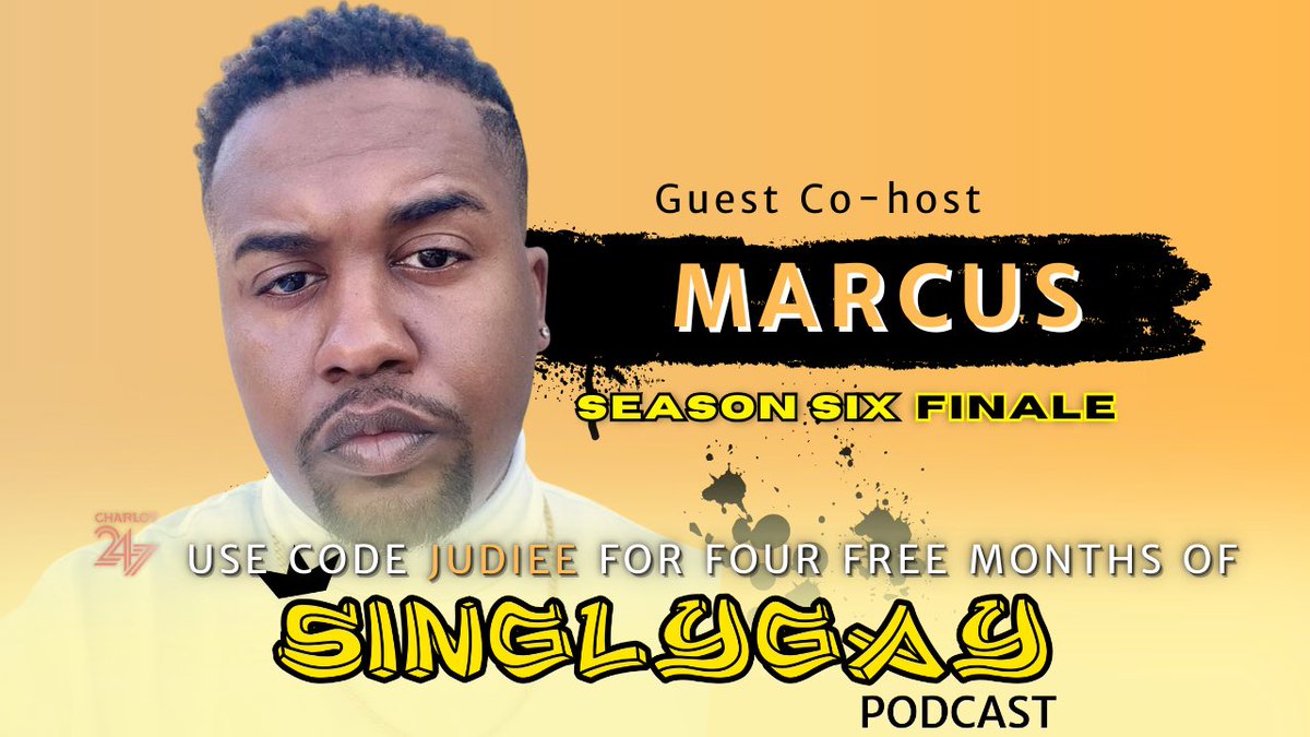 SinglyGayPod's tweet photo. Judiee’s

SEASON FINALE 

EPISODE 6.15 DROPS AT 9PM TONIGHT!!

Watch Now #SINGLYGAYPODCASTCHARLOT_247 streaming on @charlot_247.

Subscribe to #Charlot_247 to watch
“SINGLY GAY PODCAST” Season 6

Use Promo Code ‘JUDIEE’ For 4 Months FREE!

Visit CHARLOT 247 TV link in BIO https://t.co/C9CM3dsOIW