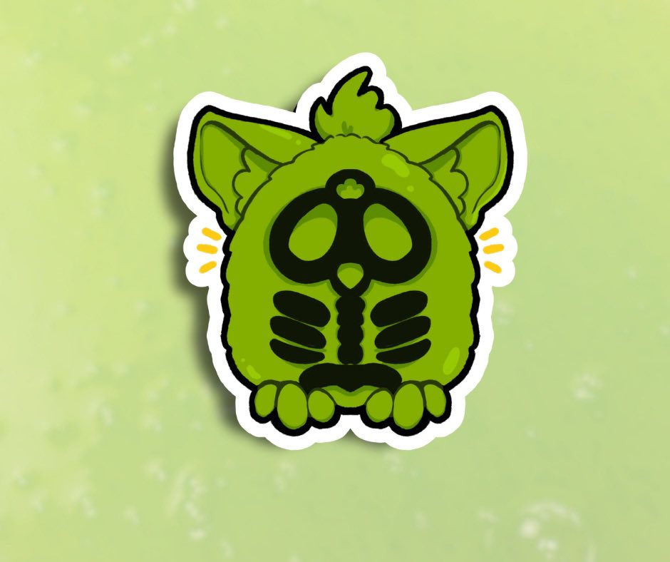 PinkPeachyWitch's tweet photo. New Furby Stickers just dropped 🤡 

Check out my Etsy 
https://t.co/L93f7e54R1 https://t.co/Budm7d0LCR
