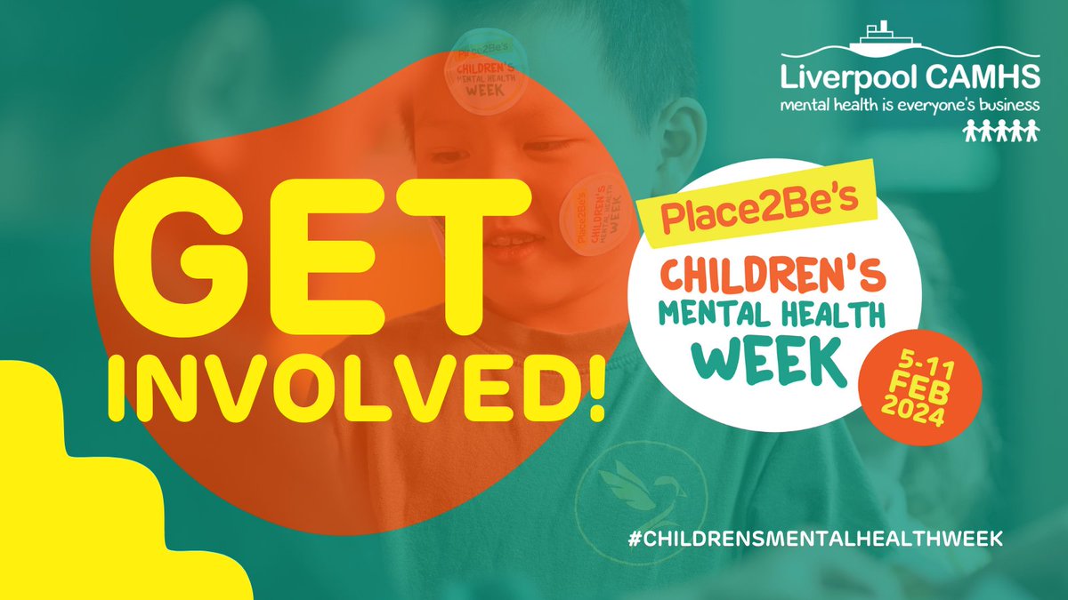 Next week is @Place2Be's #ChildrensMentalHealthWeek - it is about empowering young people to use their voices and share what matters to them 💚 The @LivCAMHSFYI partners have compiled a programme of events and activities 👇 liverpoolcamhs.com/children-young…