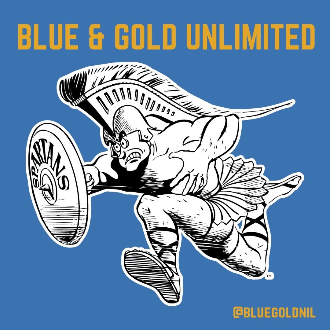 Proud to be a @bluegoldnil athlete.
Thanks to Blue &amp; Gold Unlimited for their support of student-athletes and SJSU Football. Please give them a like and a follow.