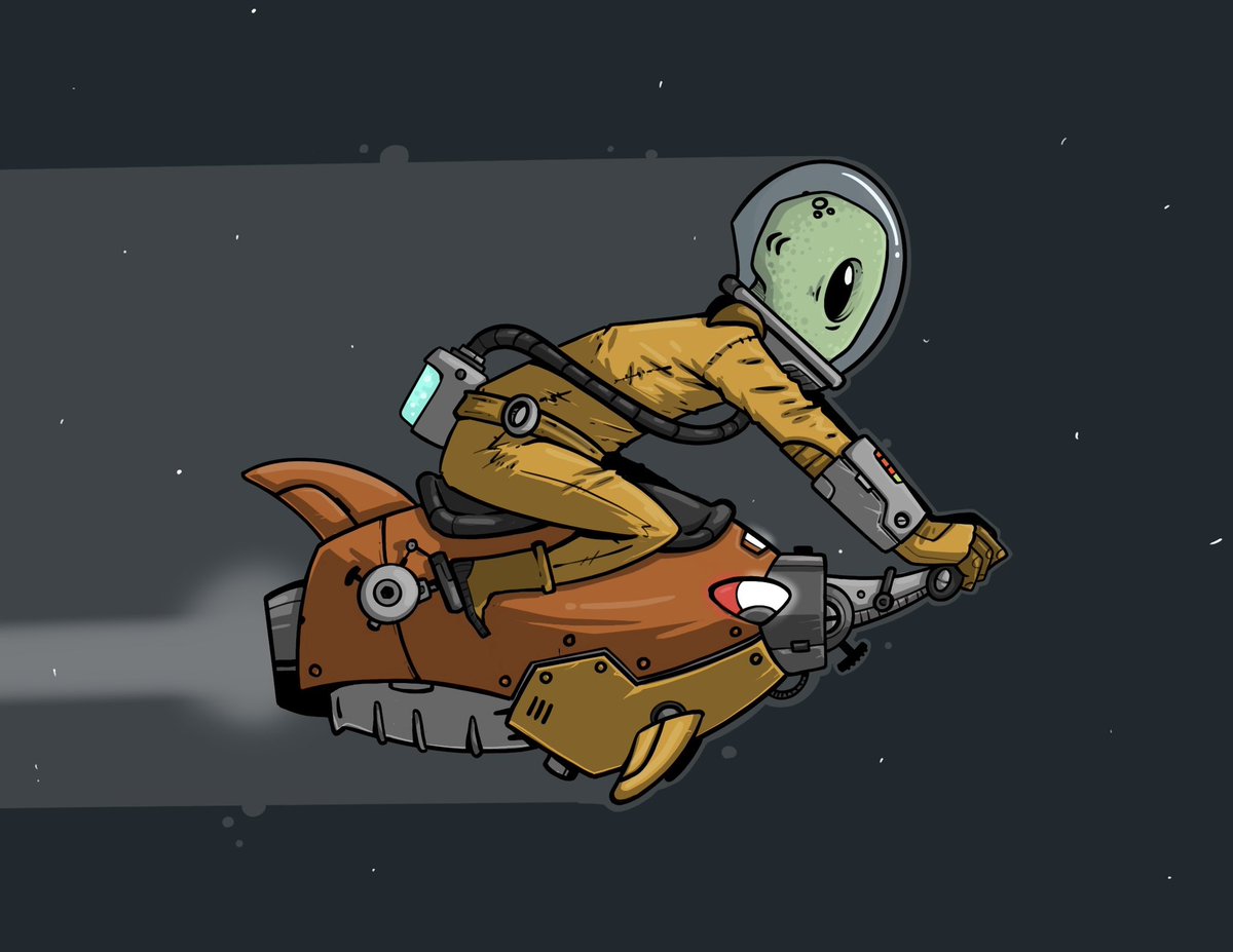 stv_armstrong's tweet photo. Rocket Bike
#Sketch #Drawing #Doodle #SciFi #RocketBike #JetBike https://t.co/NGegeXehpy