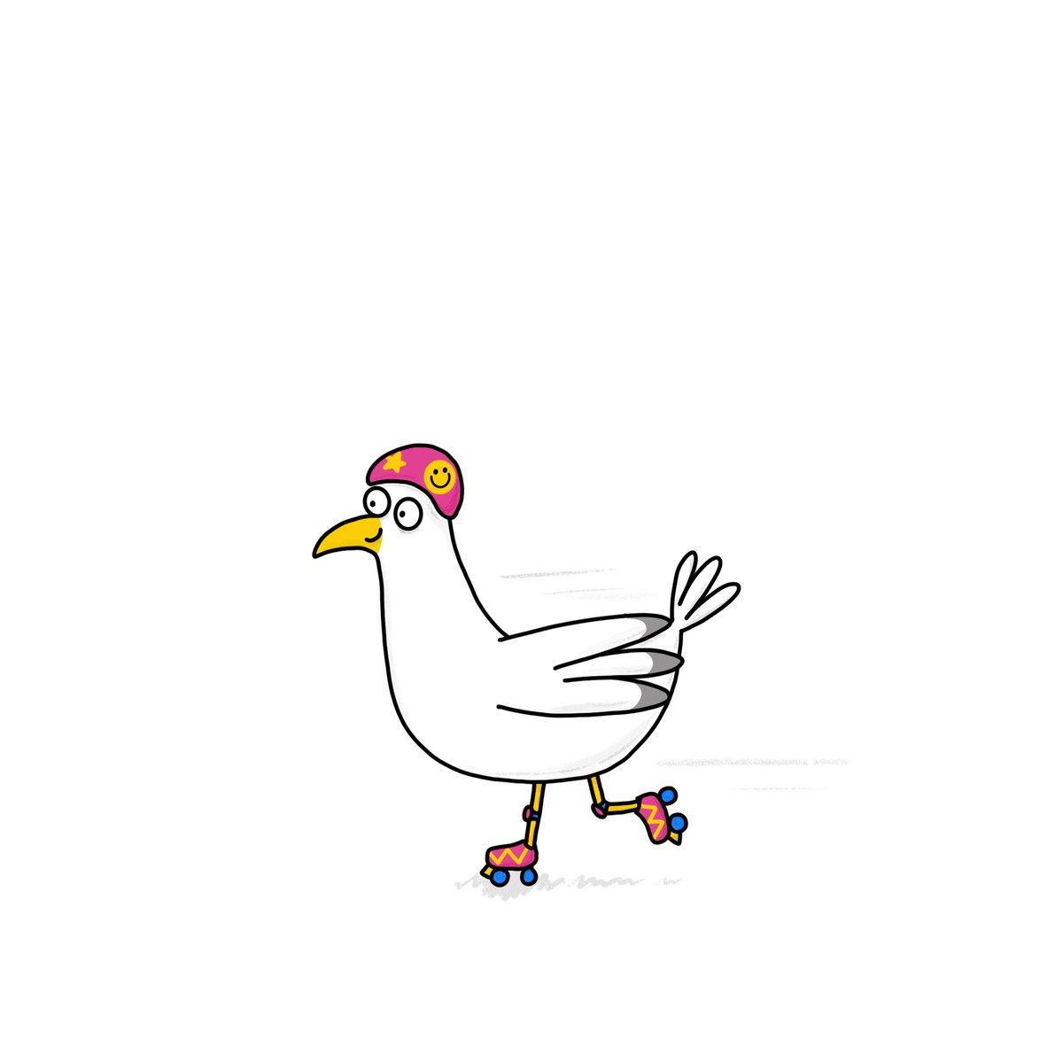 JotsandJoy's tweet photo. You Go Gull! 🛼

What animal would you like to see join my Roller Derby Team next?

#DailyDoodle #RollerDerby #Seagull #YouGoGull #FreelanceIllustrator #KidLitArt https://t.co/1QDN1GT7uw