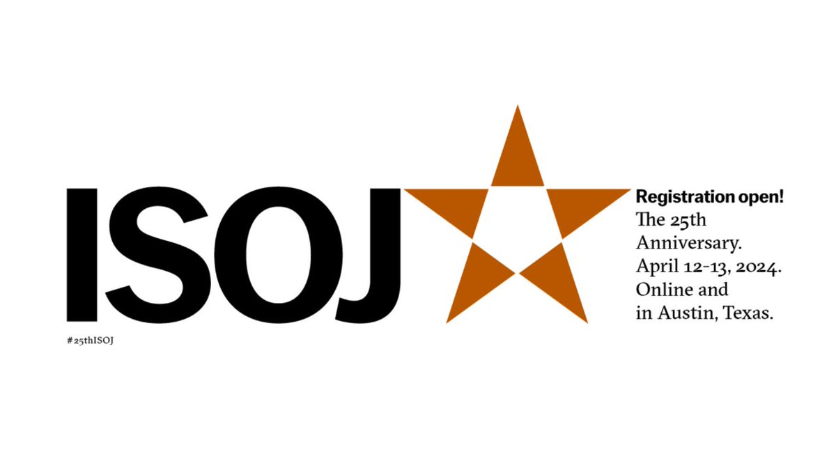 👀 Curious about who's going to be speaking at #25thISOJ? Check out the growing list of speakers! 🆕 New names are being added daily. i.mtr.cool/cpnxlrejca