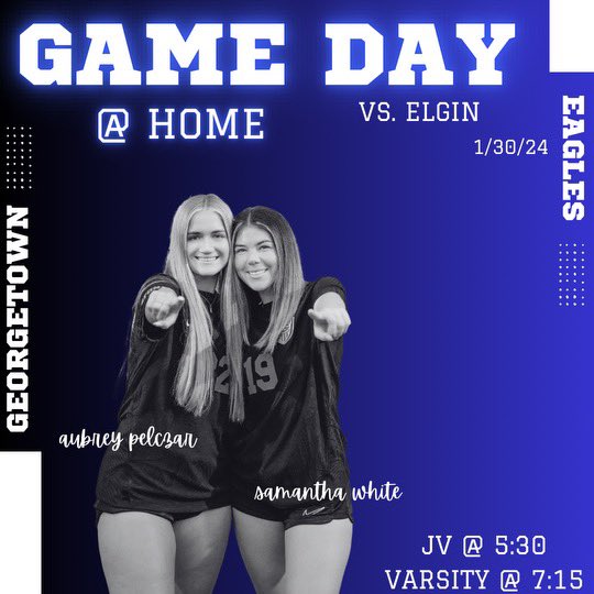 We are home tonight! Come out and watch your Lady Eagles! #AllinAllout