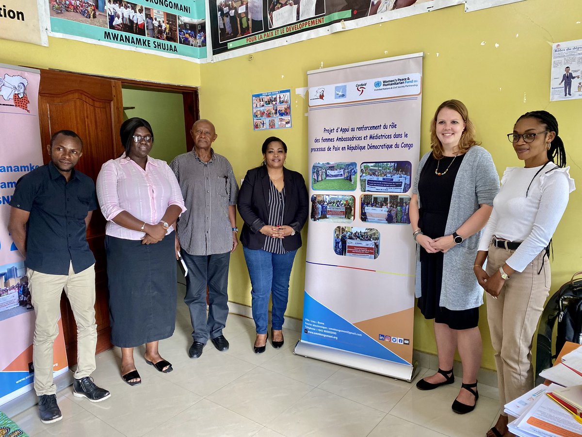 SMMukongomani's tweet photo. Visite de mdm Anne K, chargée de genre à l'organisation Cordaid. Ns avons eu des échanges fructueux sur le travail en rapport avec le projet d'appuie au renforcement du rôle des femmes Ambassadrices et Médiatrices dans le processus de paix en R DC!#Cordaid, #Onufemmes, #WPFH,#SMM https://t.co/Rr5oJLLySj