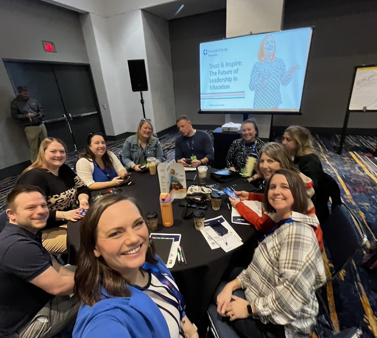 JennEkiss's tweet photo. Wausau is here and ready to be Leaders of our Learning with @franklincovey! 
#LIMsymposium https://t.co/GbZRUvxpJC