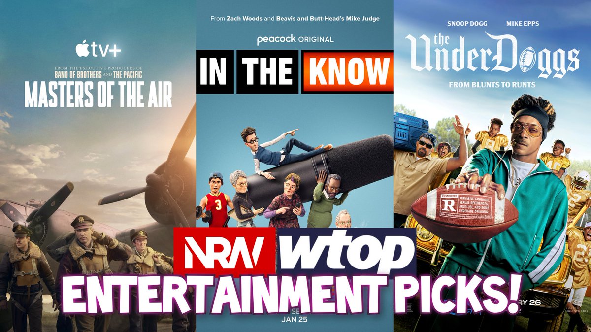 Masters of the Air! The Underdoggs! In The Know! Check out my thoughts from the @WTOP-FM 103.5 radio replay on @TheNRW: youtu.be/CYn4Hrjf7OM?si…! #NRW #entertainmentpicks #NerdsRuleTheWorld #mastersoftheair #intheknow #theunderdoggs